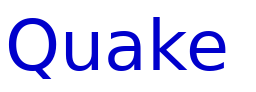 Quake & Shake Condensed フォント